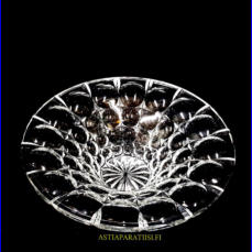 Kristalli kulho/kristallimalja  puhallettua kristallia 1920-luku,Korkeus,n. 9,5 cm,halkaisija,n. 30,5 cm,1kpl,75�/kpl ( Tuote nro / Item #142KR )