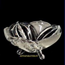 Kristalli kulho/kristallimalja,Korkeus,n. 9,7 cm,halkaisija,n. 17,5 cm,1kpl,60�/kpl ( Tuote nro / Item #164KR )