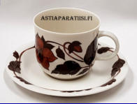 ARABIA, Caf� kahvikuppi,Design:Gunvor Olin-Gr�nqvist,Kupin korkeus n. 6 cm, halkaisija n. 7cm,Suunniteltu vuonna 1970, 4 kpl,38�/kpl, ( Tuote nro 117 Q )