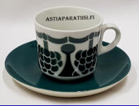 ARABIA, MARJA kahvikuppi malli BR,Design: G�ran B�ck,Kupin korkeus n.6,2 cm, halkaisija n. 7,3 cm, Suunniteltu vuonna 1969, 4kpl, 28�/kpl ( Tuote nro 209Q )