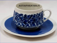 ARABIA,Doria kahvikuppi,Design:Raija Uosikkinen,Kupin korkeus n. 5,2 cm, halkaisija n. 6,3 cm,Suunniteltu vuonna 1967-1971, 2kpl, 28�/kpl ( Tuote nro 225Q )
