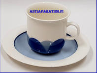 ARABIA, Pudas Arctica kahvikuppi, Design:Inkeri Leivo,Kupin korkeus n.6,2 cm, halkaisija n. 6,4 cm, Suunniteltu vuonna 1981-1987, 3kpl, 26�/kpl ( Tuote nro 235Q )