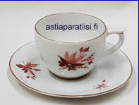 ARABIA,k�sinmaalattu kahvikuppi,Kupin korkeus n.5,5 cm, halkaisija n. 7,3 cm, Suunniteltu vuonna 1949-1964, 4 kpl, 23�/kpl ( Tuote nro 271Q )