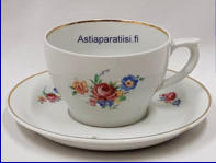 ARABIA, Kukka aiheinen kahvikuppi malli ML,Kupin korkeus n.5,7 cm, halkaisija n. 8 cm, Suunniteltu vuonna 1934-1958, 5 kpl, 24�/ kpl ( Tuote nro 278Q )
