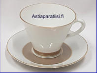 ARABIA,Koriste Kaleva kahvikuppi, malli EK,Design:Raija Uosikkinen,Kupin korkeus n.6,5 cm, halkaisija n. 8 cm, Suunniteltu vuonna 1966-1975, 7 kpl, 24�/ kpl ( Tuote nro 283Q )