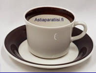 ARABIA,Inari kahvikuppi,Design:G�ran B�ck,Kupin korkeus n.5,8 cm, halkaisija n. 7,5 cm, Suunniteltu vuonna 1975-1991, 8 kpl, 22�/ kpl ( Tuote nro 285Q )