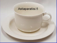 ARABIA,Arctica teekuppi,Design:Inkeri Leivo,Kupin korkeus n.6,5 cm, halkaisija n. 9,5 cm,  Suunniteltu vuonna 1979, 2kpl , 23�/ kpl ( Tuote nro 307Q )