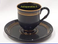 ARABIA,  mokkakuppi malli AX ,Kupin korkeus n.6 cm, halkaisija n. 5,5 cm, Suunniteltu vuonna 1932-1949, 11 kpl ,20�/ kpl ( Tuote nro 321Q )
