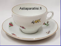 ARABIA,kukkakoriste kahvikuppi, vientituotteita,Kupin korkeus n.5,5 cm, halkaisija n.8 cm, 0kpl , ( Tuote nro 323Q )
