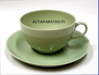 ARABIA,Sointu teekuppi,vihre� v�ri malli RNA,Design:Kaj Franck ,Kupin korkeus n. 6,3 cm, halkaisija n.10,5 cm,Suunniteltu vuonna 1949-1961, 0 kpl,  ( Tuote nro 264Q )