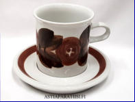 ARABIA, Rosmarin Iso teekuppi, Design:Ulla Procop�,Kupin korkeus n.8,8 cm, halkaisija n. 8,5 cm, Suunniteltu vuonna 1961-1974, 0kpl,  ( Tuote nro 368Q )