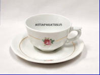 ARABIA,lasten kahvikuppi, Tuotannossa 1940-1960, korkeus n.3,8 cm, halkaisija n.6,4 cm, 0kpl,( Tuote nro 383Q )