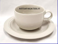 ARABIA,Saaristo teekupit, harmaa, malli KR,Design:Inkeri Leivo,Tuotannossa 1984-1988, korkeus n.6 cm, halkaisija n.8,8 cm, 5kpl,,24�/kpl ( Tuote nro 384Q )
