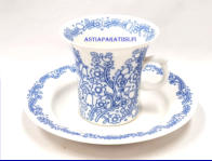 ARABIA,Anna kahvikuppi, sininen,Valmistettu 1979-80,korkeus n.7,5 cm, halkaisija n.8 cm,0 kpl,( Tuote nro 389Q )