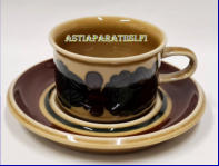 ARABIA, Otso kahvikuppi, Design:Raija Uosikkinen,Malli S, Ulla Procop�,Kupin korkeus n.4,6 cm, halkaisija n. 7 cm, Suunniteltu vuonna 1975 � 1978, 2 kpl, 34�/kpl ( Tuote nro 415Q )