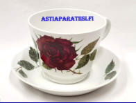 ARABIA, Suuri kuppi, ruusuja 0,5 l,Design:Anneli Qveflander ,Suunniteltu vuonna 1959-1970,Kupin korkeus n. 9 cm, halkaisija n. 11,4 cm,2kpl,125�/kpl, ( Tuote nro 417Q )