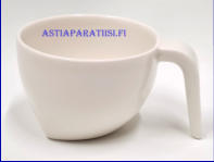 ARABIA, EGO valkoinen kahvikuppi,Design:Stefan Lindfors,Kupin korkeus n.6 cm, halkaisija n. 8,3 cm, Suunniteltu vuonna 1998, 1 kpl,35�/kpl,( Tuote nro 422Q )