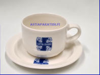 ARABIA,Lotta Sv�rd kahvikuppi,Kupin korkeus n. 5,8 cm, halkaisija n. 7,5 cm,Suunniteltu vuonna 1980 Malli: Forte, 1 kpl ,44�/kpl ( Tuote nro 439 Q )