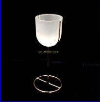 NUUTAJ�RVI, ALFA Kynttelikk� / tuikku mattakirkas,Design: Markku Salo,Tuotannossa: 1988-1993-luvulta, mitat Korkeus,n. 18 cm, halkaisija,n. 6,5 cm, 0 kpl,( Tuote nro / Item #129C )