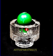 IITTALA,Kuusi K��nt� kynttil�ntuikku, Design:Jorma Vennola,Tuotannossa:  1981-1988-luvulta, mitat Korkeus,n. 5 cm, halkaisija,n. 6,2 cm, 6 kpl,20�/kpl( Tuote nro / Item #134C )