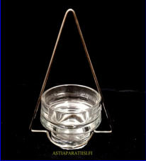 ARABIA,Hetta Finn crystal Kynttil�/ tuikkupidike,Design:Markku Salo,mitat Korkeus,n. 6 cm, halkaisija,n. 7,5 cm, 1 kpl,32� / kpl( Tuote nro / Item #152C )