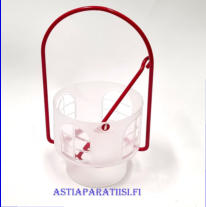 IITTALA, Balladi, kristallinen kynttil�lyhty, Design:Jorma Vennola,Valmistettu 1984-1991-luvulta,mitat Korkeus,n. 7 cm, halkaisija,n. 7 cm, 1 kpl,34�/kpl( Tuote nro / Item #180C )