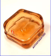 IITTALA,Vitriini - rasia pomeranssi,Design:Anu Penttinen,60 x 60 mm,0kpl