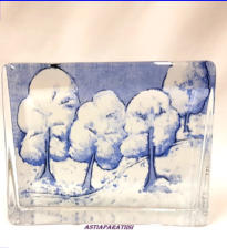 IITTALA, iso lasikortti Lumen hiljaisuus, Design:Helj� Liukko-Sundstr�m,korkeus 12 cm, leveys 14,5 cm x 3,5 cm, 2kpl., 75�/kpl