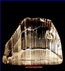 IITTALA, Kuutamo Tunturissa 1984-91, lasipaino, Design:Valto Kokko,korkeus n.8 cm, leveys n.12 cm,2kpl,45�/kpl