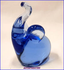 Art Glass , lasi Norsu,n. 9,5 cm X 7 cm,1kpl,15�/kpl