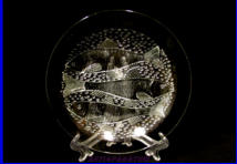 NUUTAJ�RVI, lasilautanen, Kala-aiheinen,Design:Inkeri Toika,n. 21cm, 6 kpl. 20�/kpl 