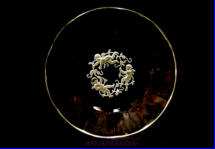 Rokokootyyliset kristallinen enkelilautanen, n. 13cm, 10kpl. 45�/kpl.