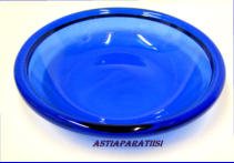 NUUTAJ�RVI, Luna lasilautanen, Design:Kaj Franck,1971-luku, halk. n. 15 cm, 2 kpl. 15�/kpl