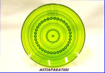 NUUTAJ�RVI,Kastehelmi,  lautanen,Design:Oiva Toikka, Huom ! vanha versio,	n. 14 cm	0kpl,