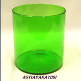 NUUTAJ�RVI , Purtilo vihre� lasia , Design:Kaj Franck,Suunniteltu: 1967,Korkeus 12 cm, halkaisija 11 cm,1kpl,60�/kpl