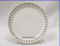 ARABIA,Seita pullalautanen / leip�lautanen,vihre�,Design:Raija Uosikkinen ( koriste ), B�ck G�ran ( malli ),lautanen halkaisija n.17 cm,Suunniteltu vuonna 1963-1964, 5 kpl,18�/ kpl ( Tuote nro 141PL )