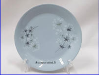 ARABIA,Lumikukka sininen pullalautanen / leip�lautanen,Design: Raija Uosikkinen,lautanen halkaisija n.17 cm,Suunniteltu vuonna 1961-1964, 4 kpl,22�/ kpl ( Tuote nro 144PL )