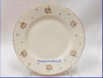 ARABIA,Kultaleimakoriste Sippa pullalautanen / leip�lautanen,Design:Svea Granlund,lautanen halkaisija n.17,5 cm, Suunniteltu  vuonna 1952-1954, 7 kpl,18�/ kpl ( Tuote nro 169PL )