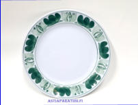 ARABIA,Green Laurel pullalautanen / leip�lautanen -50-luku, k�sinmaalattu Koriste: Olga Osol, leveys n. 15,2 cm,5 kpl,22�/kpl,( Tuote nro 230PL
