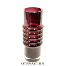 RIIHIM�EN LASI, lila lasimaljakko,Design:Tamara Aladin,Korkeus n.24,5 cm, halkaisija n.8,2 cm,0 kpl, ( Tuote nro / Item #171MA )