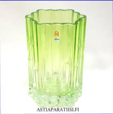 HUMPPILA LASI, Mesiurut Kristallimaljakko, Design:Tauno Wirkkala,Korkeus n.16 cm, halkaisija n.10 cm,1 kpl,68� /kpl ( Tuote nro / Item #201MA )