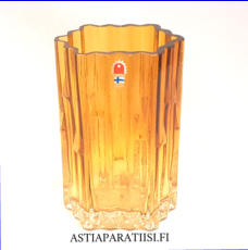 HUMPPILA LASI, Mesiurut Kristallimaljakko, Design:Tauno Wirkkala,Korkeus n.16 cm, halkaisija n.10 cm,0 kpl,( Tuote nro / Item #200MA )