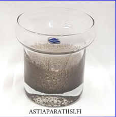 NUUTAJ�RVI, Kanerva Lasimaljakko, Design:Bj�rn Weckstr�m,Valmistettu 1978-86-luku,Korkeus n.13 cm, halkaisija n.11,6 cm,1 kpl,114� /kpl ( Tuote nro / Item #207MA )