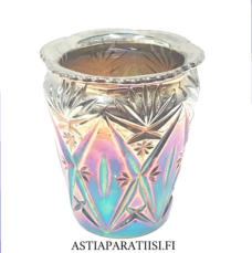RIIHIM�EN LASI, Lysterilasi / Myrkkylasi maljakko, Korkeus n.12,3 cm, halkaisija n. 10,5 cm,1 kpl,88� /kpl ( Tuote nro / Item #217MA