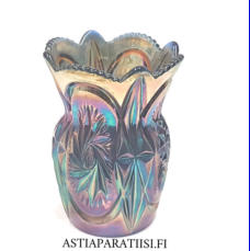 RIIHIM�EN LASI, Lysterilasi / Myrkkylasi maljakko, Korkeus n.13,5 cm, halkaisija n.10 cm,1 kpl,88� /kpl ( Tuote nro / Item #219MA