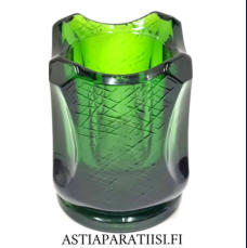 RIIHIM�EN LASI,Alkio-maljakon on suunnitellut presidentti Ky�sti Kallion poika,Kalervo Kallio, Design:Risto Aalto,Harvinainen,1962-luku,Korkeus n.12,4 cm, leveys n. 8,7 cm x 8,7 cm,1kpl,100�/kpl ( Tuote nro / Item #227MA