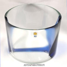 HUMPPILA LASI,maljakko Design:Kaija Aarikka, signeerattu,Korkeus n. 14,2 cm, leveys n.19 cm,1 kpl,138�/kpl ( Tuote nro / Item #249MA )