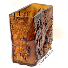 KUMELA OY,Lasimaljakko,Design:Kaj Blomqvist,Signeerattu,Korkeus n. 18,2 cm, leveys n.18,5 cm x 8,2 cm,1 kpl,94�/kpl ( Tuote nro / Item #264MA )