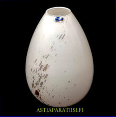 NUUTAJ�RVI, Fortuna Opaalilasi Maljakko,Design:Bj�rn Weckstr�m, Valmistettu 80-luku,Korkeus  n.19 cm,  halkaisija n. 12 cm,1 kpl,64� /kpl ( Tuote nro / Item #302MA )