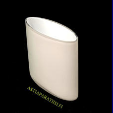 IITTALA,Ovalis 3036 Opaalilasimaljakko,Design:Tapio Wirkkala,Konesigneerattu , Valmistettu 1959-1966 ja uudelleen vuonna 1977, ,Korkeus n.10,2 cm, halkaisija n. 11,7 cm x 4,5 cm, 2 kpl,138� /kpl ( Tuote nro / Item #307MA )